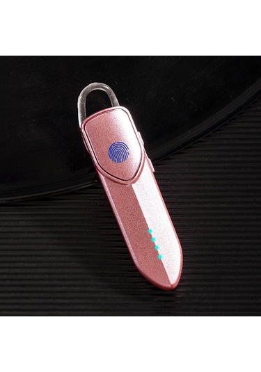 V19s Bluetooth 5.0 İş Tarzı Parmak İzi Dokunmatik Bluetooth Kulaklık Pembe