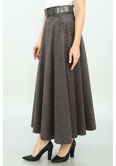 Soralline Kadın Etek Fantazi Kışlık Kumaş 779 Fan Gri