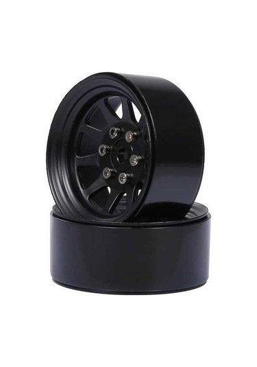 Besthome1 1/10 Rc Tırmanma Aracı Jant 2x1.9 Çinko Alaşımlı Siyah