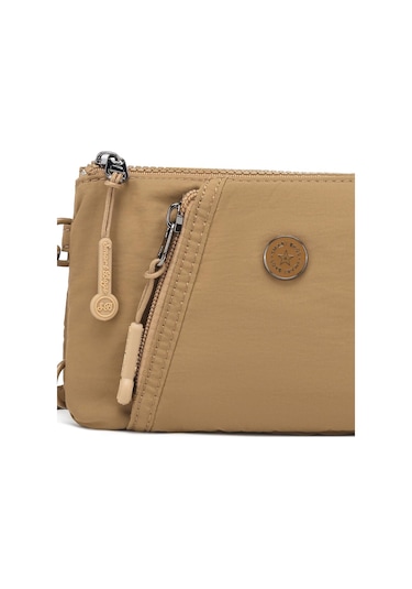 Smart Bags Mikro Poly Kumaş Uzun Askılı Kadın Cüzdanı 3343 Kahve