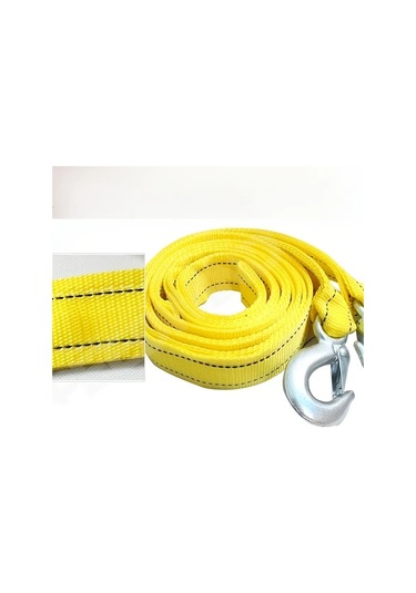 Hightower Sarı 20ft Ağır Hizmet Çekme Kayışı 2 İnç Sağlam Kancalı Yüksek Dayanımlı Diğer