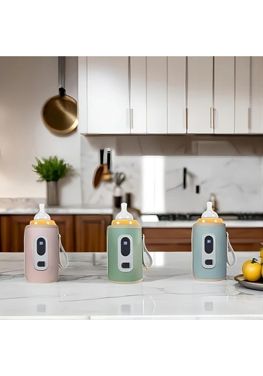 Willowhaven Gkkown Akıllı Usb Şişe Isıtıcı Gerçek Zamanlı Sıcaklık Göstergeli Taşınabilir Blue