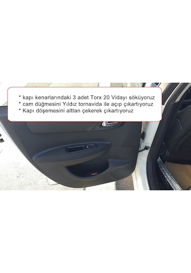 Barrer Citroen C4 Kapı Gergi (Limitör) Tamir Kiti (2 Kapı Set) 2004-2011