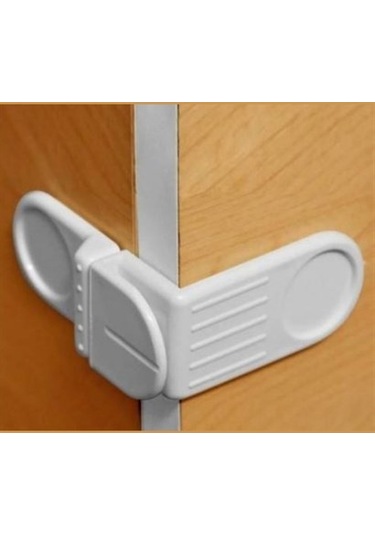 Bebek Çocuk Güvenlik Çekmece Ve Dolap İçin Kendiliğinde Yapışkanlı Vidasız Köşe Kapak Kilidi Çok Renkli