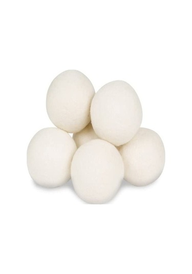 Fortunelane 6 Adet 6cm Doğal Yün Kurutma Topu Kimyasız Kumaş Yumuşatıcı Yeniden Kullanılabilir Kuruma Süresini Uzatır Ev-friendly