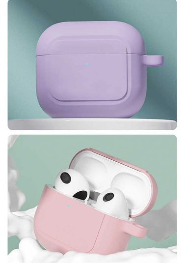 Airpods Uyumlu 3. Nesil Kılıf Zore Airbag 23 Kılıf Mavi