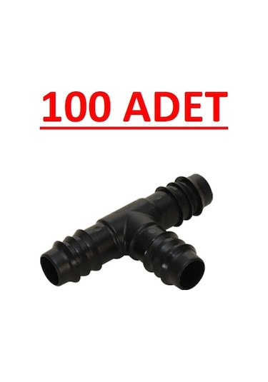 16X16X16 Kurtağzı Te Plastik Damlama 100Lü Paket
