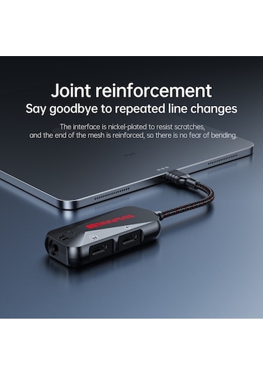 Qingmipy Gs1 Usb-c 60w Hızlı Şarjlı Üçlü Fonksiyonlu Oyuncu Telefon Tablet Ses Kartı - Kaliteli Ses Ve Çoklu Cihaz Desteği