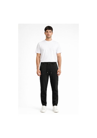 Classics Men Caserta Slim Fit Likralı Erkek Jogger Pantolon - 7559 Siyah