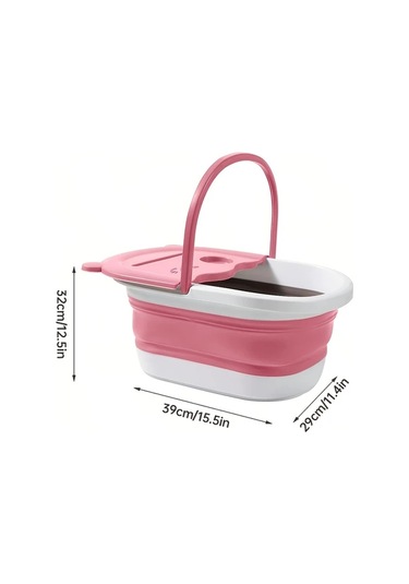 Xuweiwei Model Bear Beige Katlanır Masajlı Ayak Küveti - Elektriksiz Portlu Spa Ayağa Bakım