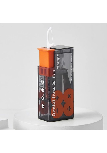 Diş İpi Dağıtıcı İçeren 10 Adet İpi Diş İpi Saklama Kutusu Otomatik Pop-up Green 10pcs Floss