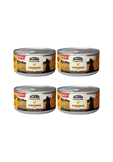 Acana Premium Pate Tavuk Etli Yetişkin Kedi Konservesi 4 x 85 G