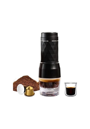 Cafelffe 3 In1 Taşınabilir Kahve Makinesi Sıcak/soğuk Su Manuel