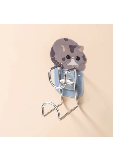 Else Nippon Askılık-4 Adet Güçlü Duvar Askısı Kendinden Yapışkanl Çok Renkli