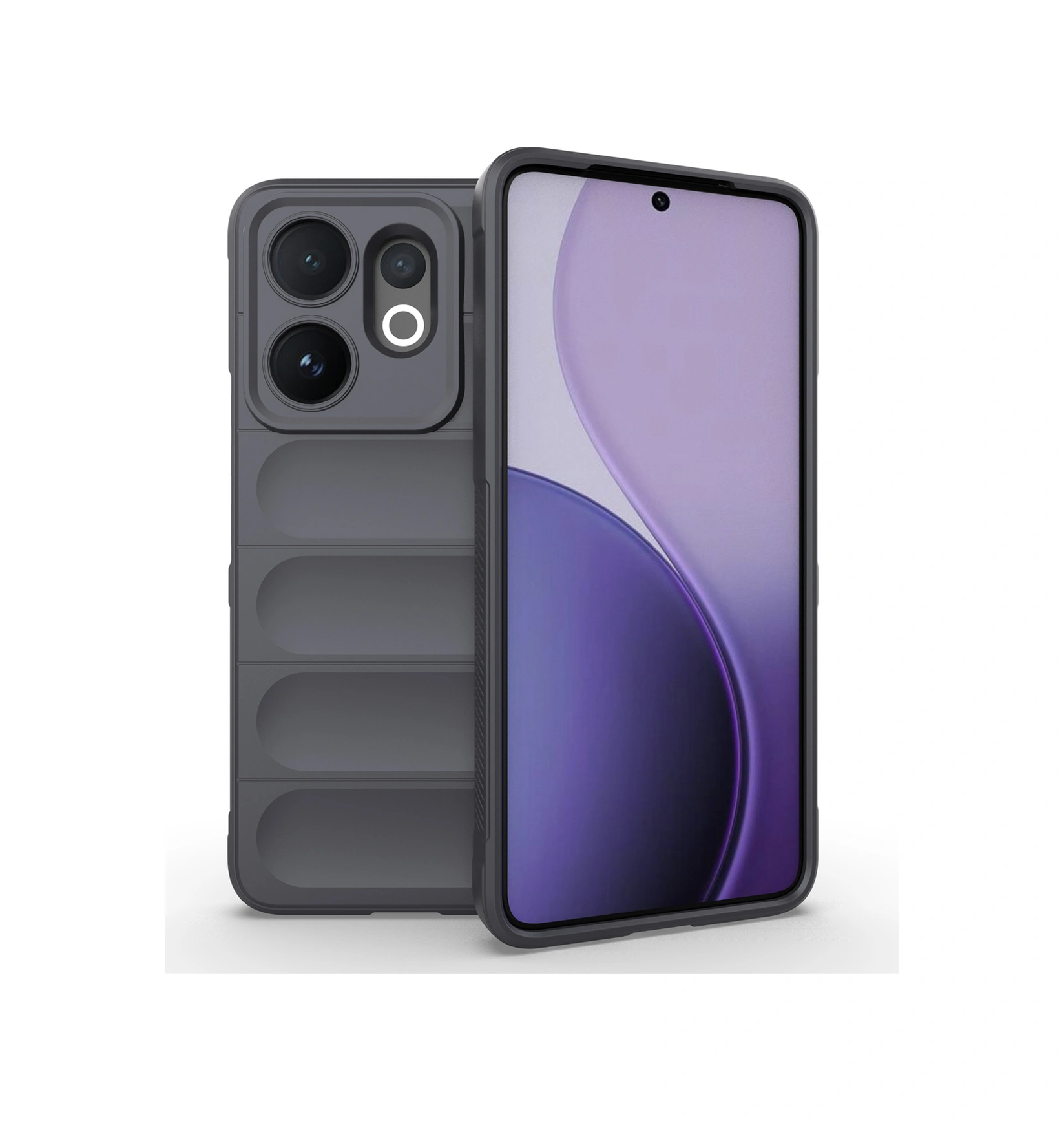 Vivo V60 5g Kılıf Düşmeye Karşı Dayanıklı Yumuşak Tpu Sağlam Telefon Arka Kapağı - Koyu Gri Koyu Gri