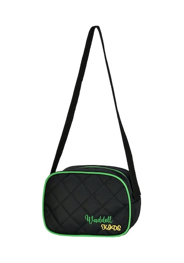 Waddell Siyah Yeşil Dinazor Baskılı İlkokul Çantası - Waddell Bag