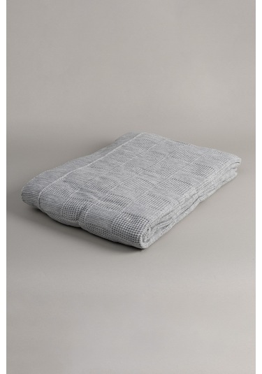 Plaid Gri Çift Kişilik Battaniye 200x220 15005 Gri