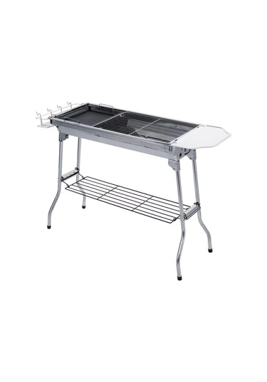 Madfox Grillmate Portatif Katlanır Bbq Mangal Mz Gümüş