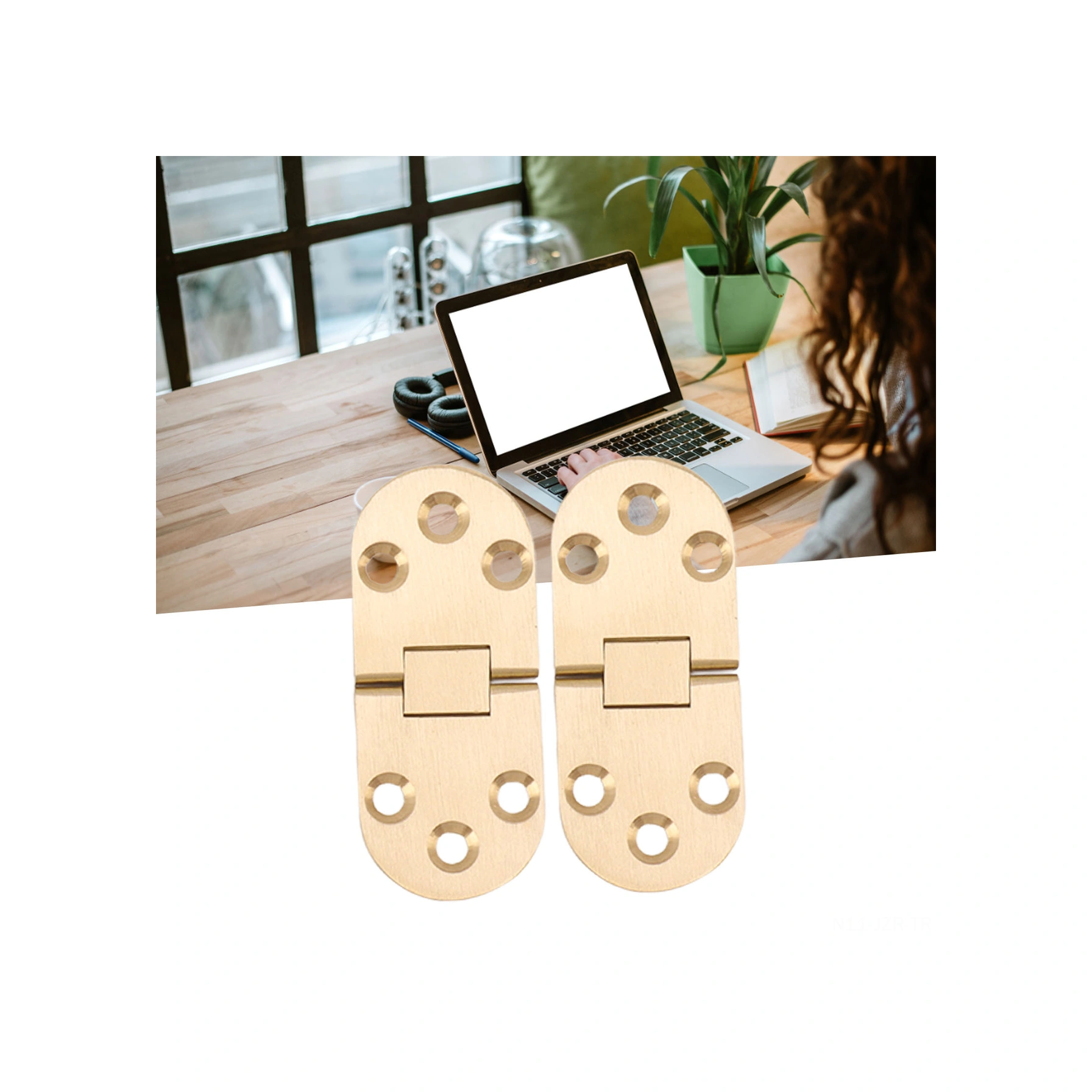 Geeroyoo 180 Derece Bakır Katlanır Masa Bağlantısı - 2 Adet Set, 50.000+ Açma-kapama, Altın Somunlar Dahil Diğer