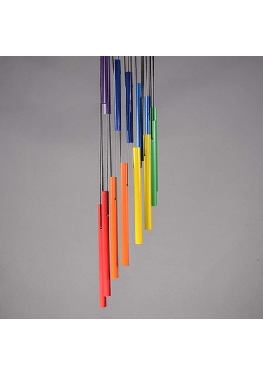 Açık Dekorasyon Metal Renkli Dönen Rüzgar Zil Süsleri Yaratıcı Hediye