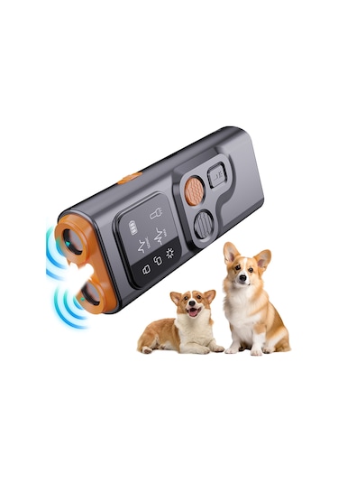 Moveevo Ultrasonik Köpek Havlama Düzenleyici - Led Işıklı, Şarjlı Taşınabilir İç/dış Kullanım