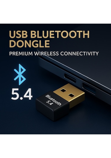 Usb Bluetooth Dongle Pc Laptop Kablosuz Bluetooth 5.4 Adaptör V5.4 Bluetooth Aparatı