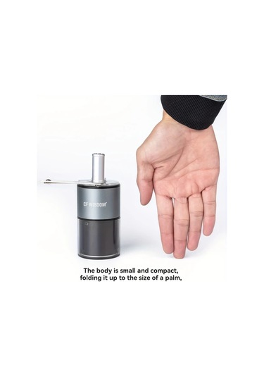 Honeybeeshop Cf Bılgı Manuel Alüminyum Kahve Değirmeni 15g 18 Ayarlı Konik Burr Taşınabilir Seyahat Kamp Espresso El Kolu