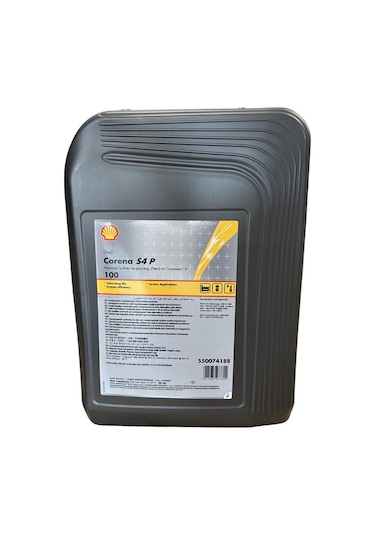 Shell Corena S4 P 100 Bidon Kompresör Yağı 20 L