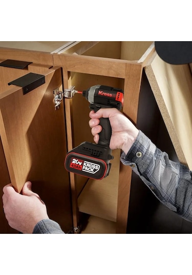 Kress KUB61.91 20 V 230 Nm Kömürsüz Şarjlı Otomatik Darbe Ayarlı Tornavida Akü Dahil Değildir