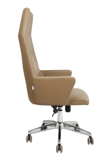 Hunt Mobilya Vaga Krem Deri Ofis Yönetici Koltuğu Kahverengi