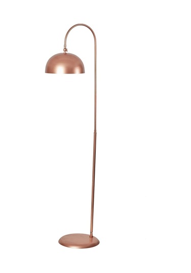 Lambader Eskitme Metal Gövde Modern Tasarım Ayarlanabilir Başlık Yerden Dekoratif Aydınlatma 160 Cm - Bakır