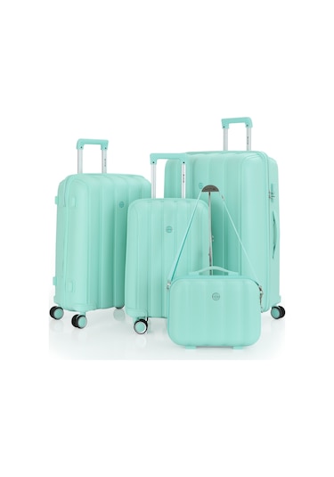 Mçs Polipropilen 4lü Valiz Seti V305 S21yy1000080-set 00190 Mint Yeşili