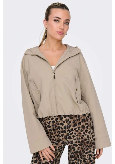 Only 15336162 Onlbealo Hood Jacket Cc Otw Kadın Ceket Humus