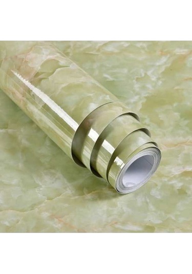 Opulentliving 5m Su Yalıtımlı Kendinden Yapışkanlı Mermer Desenli Duvar Kağıdı - Mutfak, Banyo, Oturma Odası İçin