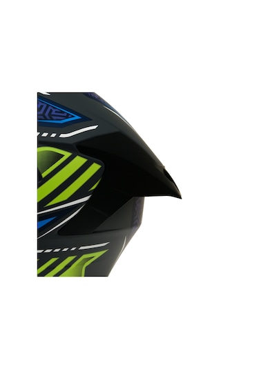 My Helmets Mks001-rgby Yarış Spoiler Güneş Vizörlü Şeffaf Full Face Motosiklet Kaskı Çok Renkli