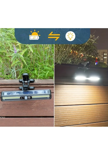 Greentech Güneş Enerjili Hareket Sensörlü Mandallı LED Aydınlatma / GT-SL29