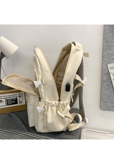 Student Backpack Lightweight Travel Bag Large Capacity Commuter Bag For Men And Women Black