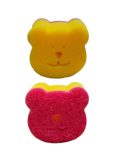 Technow Sponge Çift Taraflı Gülen Yüz Çok Amaçlı Sihirli Bulaşık Süngeri 2 Adet