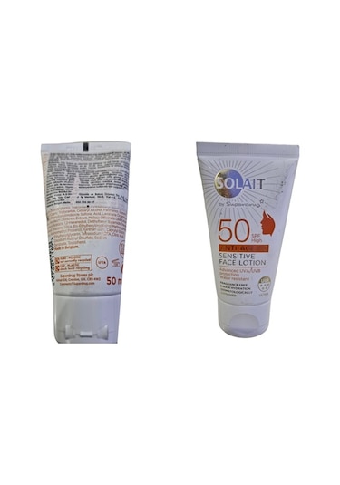 Solait  Hassas Ciltler için Güneş Kremi SPF50 50 ML