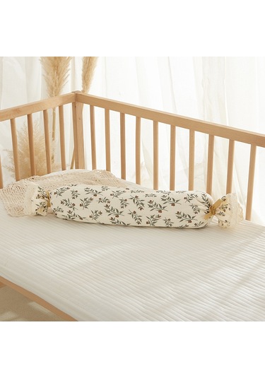 Şeker Silindir Yastık Bebek Boyun Yastığı Yumuşak Ve Güvenli No.60 Ekru