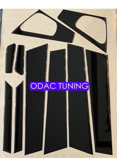 Clio 4 Hb Piano Black Parlak Siyah Kapı Direk Set