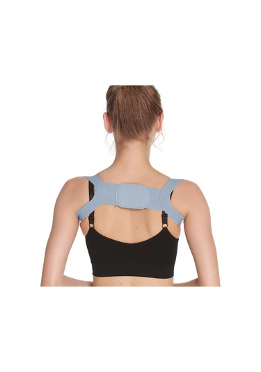 Sones 3 Adet Görünmez Nefes Alabilir Kambur Karşıtı Duruş Düzeltme Kemeri, Beden: S Gri