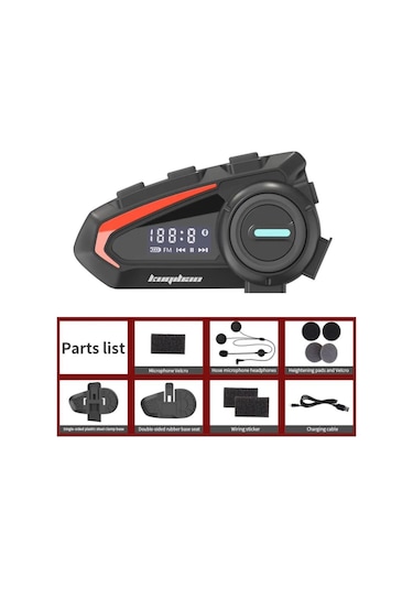 Fm Radyolu Kask Kulaklığı Su Geçirmez Bluetooth 5.3 Motosiklet Kask Kulaklık