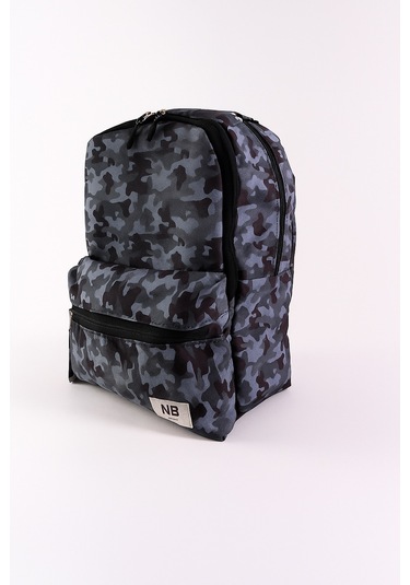 Newbag Kamuflaj Erkek Okul Sırt Çantası Yeni Sezon -gri Kamuflaj