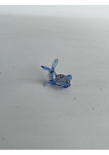 El Yapımı Mini Murano Cam Tavşan Biblo A128-02
