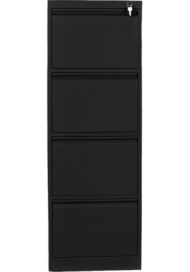 Jessan Ofis 4 lü Klasör Dolabı Siyah