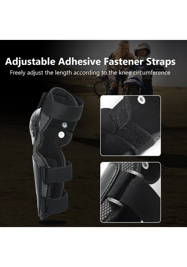 Wezone Çocuklar İçin Bisiklet, Kayak Ve Paten Koruyucu Dizlik - Pe Kabuklu, Eva Desteği İle Yüksek Koruma Siyah