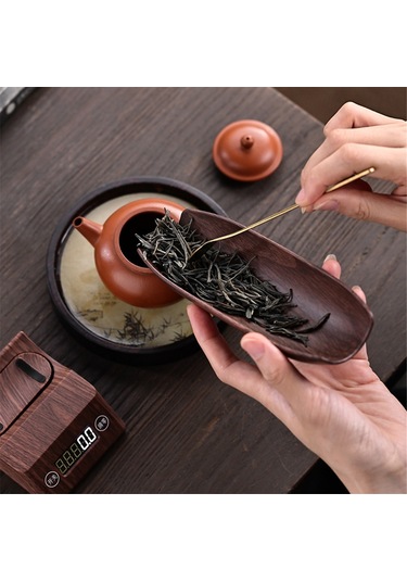 Yüksek Hassasiyetli Elektronik Terazi Mini Kahve Çekirdeği Terazisi Çay Terazisi Kahverengi