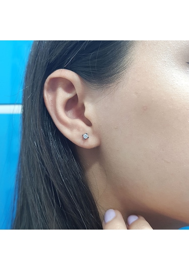 Lova 0.20 Karat Pırlanta Tektaş Küpe - 3040020