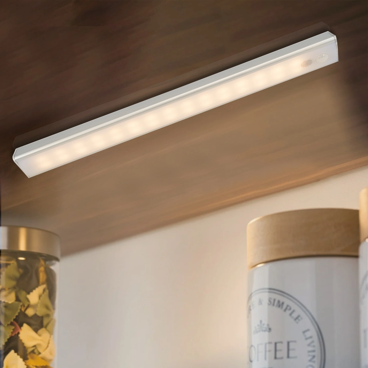 Folinda Alüminyum Kabinet Lambası, 120 İnsan Ve Işık Algılama, 300lm, 2000mah Batarya, Usb-c Şarj, Tekli Paket Beyaz